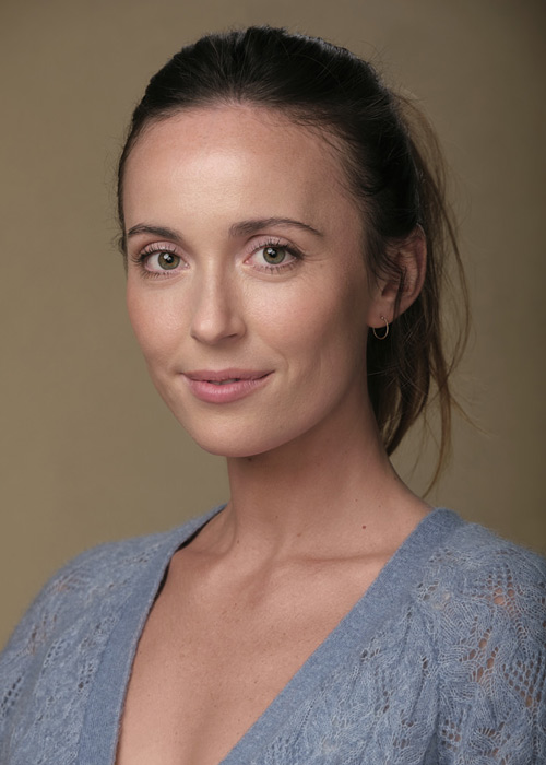 A headshot of French actress Sarah Perriez
